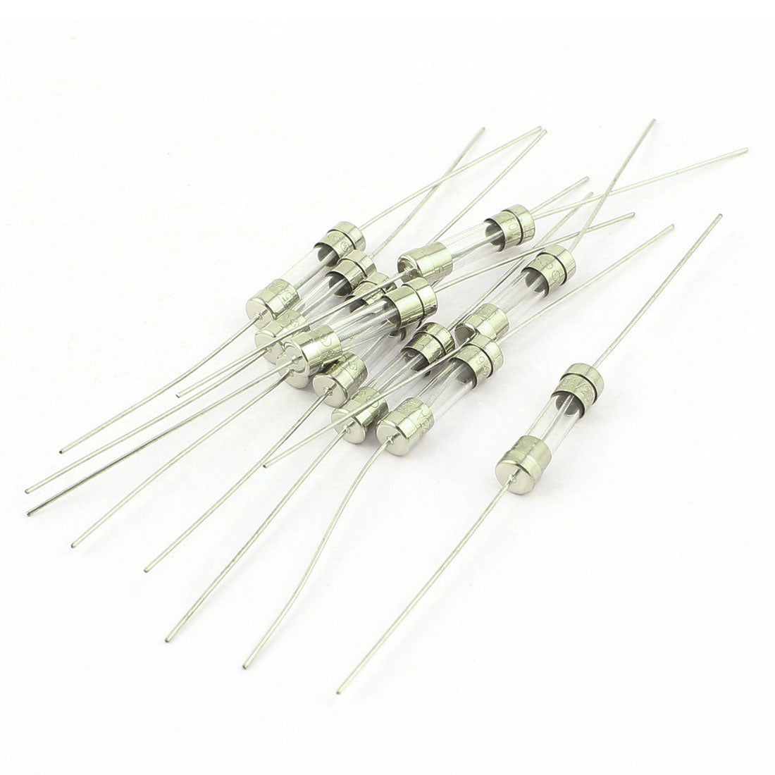 uxcell Uxcell Electrical Dual Cap Axial Leaded Glass Tube Fuses 5 x 20mm 250V 1.25A 10pcs