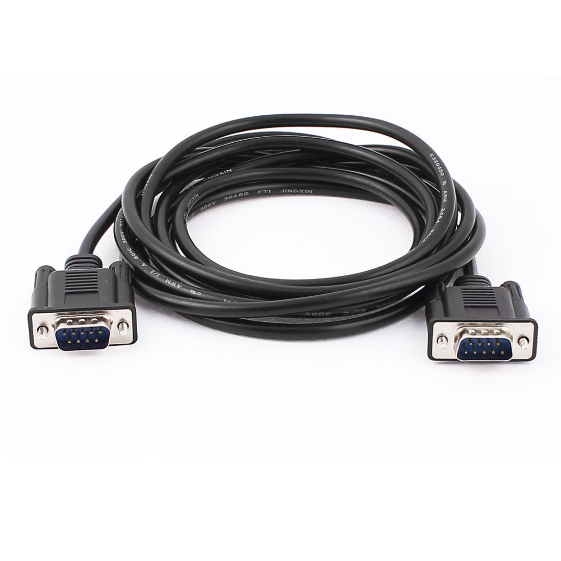 uxcell Uxcell 3Meter 10Ft  Black VGA 9 Pin Male to Male Monitor Projector Adapter Cable Wire for PC Laptop