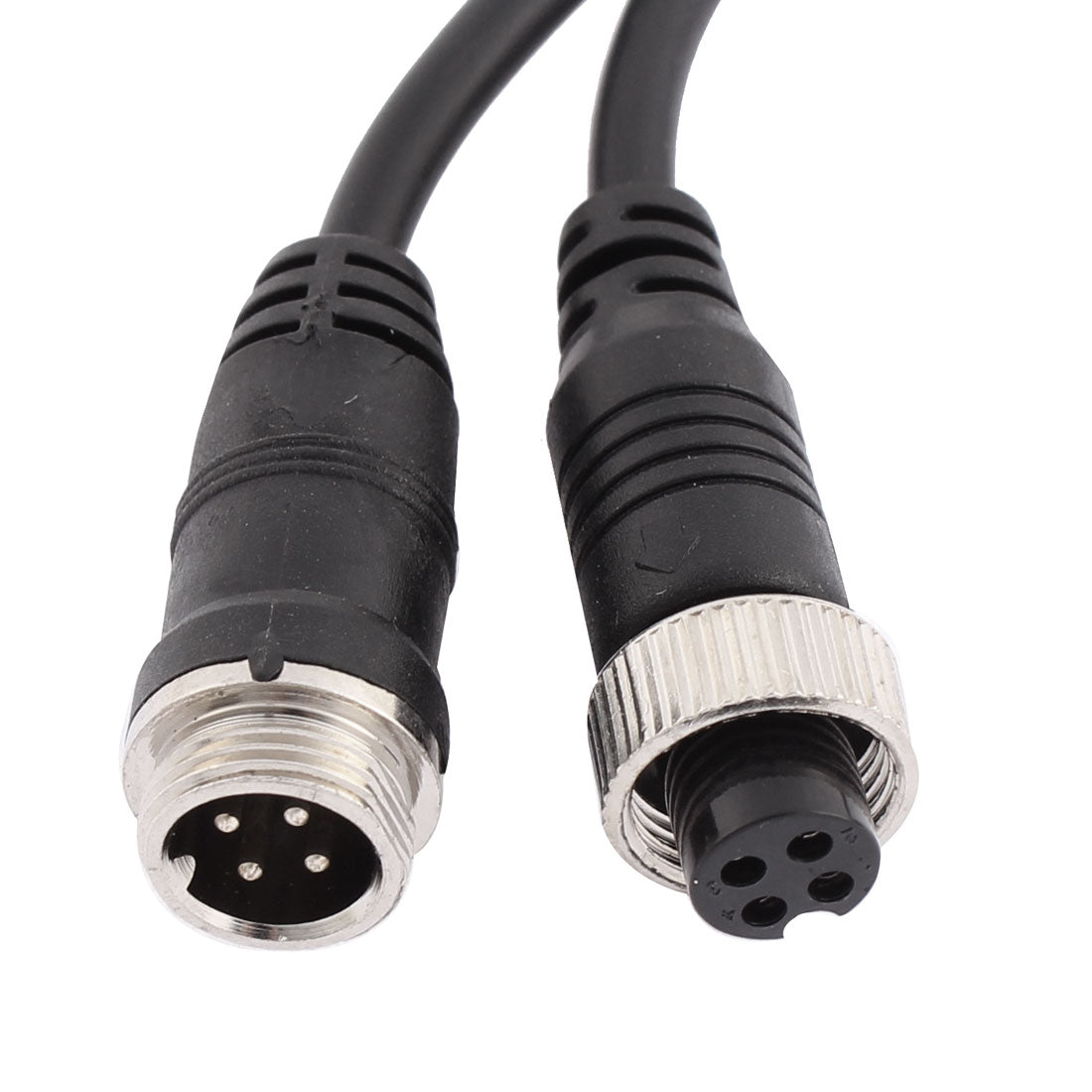 uxcell Uxcell Car Bus Monitor Camera Male to Female 4 Pin Video Power Extension Cable 5M 16ft