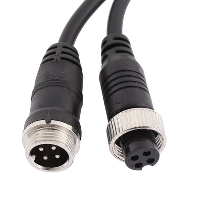 Harfington Uxcell Car Bus Monitor Camera Male to Female 4 Pin Video Power Extension Cable 5M 16ft