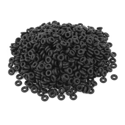 Harfington 1000Pcs 11x5x3mm Rubber Washer O Ring Seal Tap Sink Water Tube Gasket Black