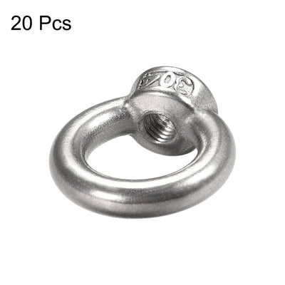 Harfington Uxcell M5 Female Thread Marine Metal Lifting Eye Nuts Ring 20pcs