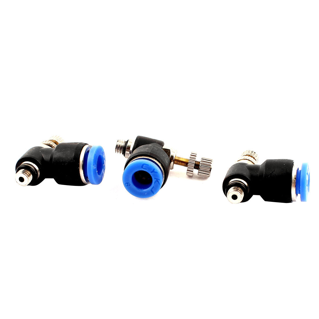 uxcell Uxcell 3 Pcs 6mm to M5 Male Thread Air Pneumatic Push in Connect Fitting Coupler