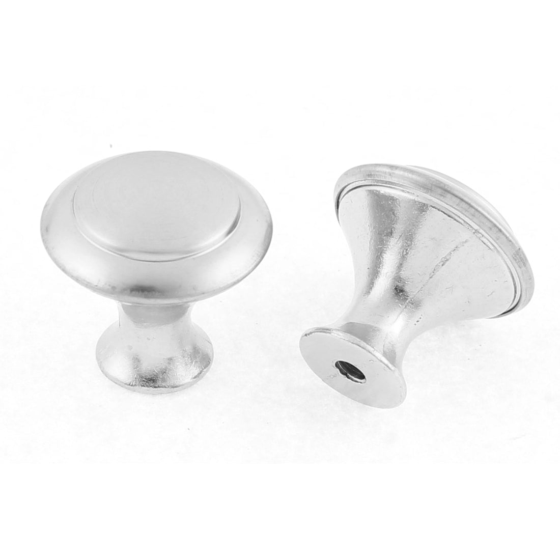uxcell Uxcell Kitchen Cupboard Door Drawer Metal Pull Handle Knob Silver Tone 24mm 2 Pcs