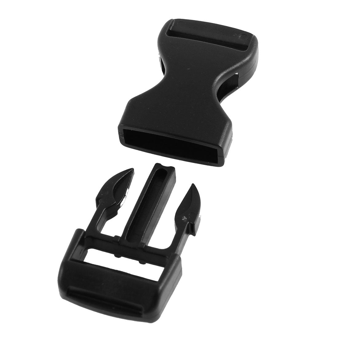 uxcell Uxcell Hard Plastic Side Quick Release Buckle Black 5 Pcs for 2cm Width Belt Strap