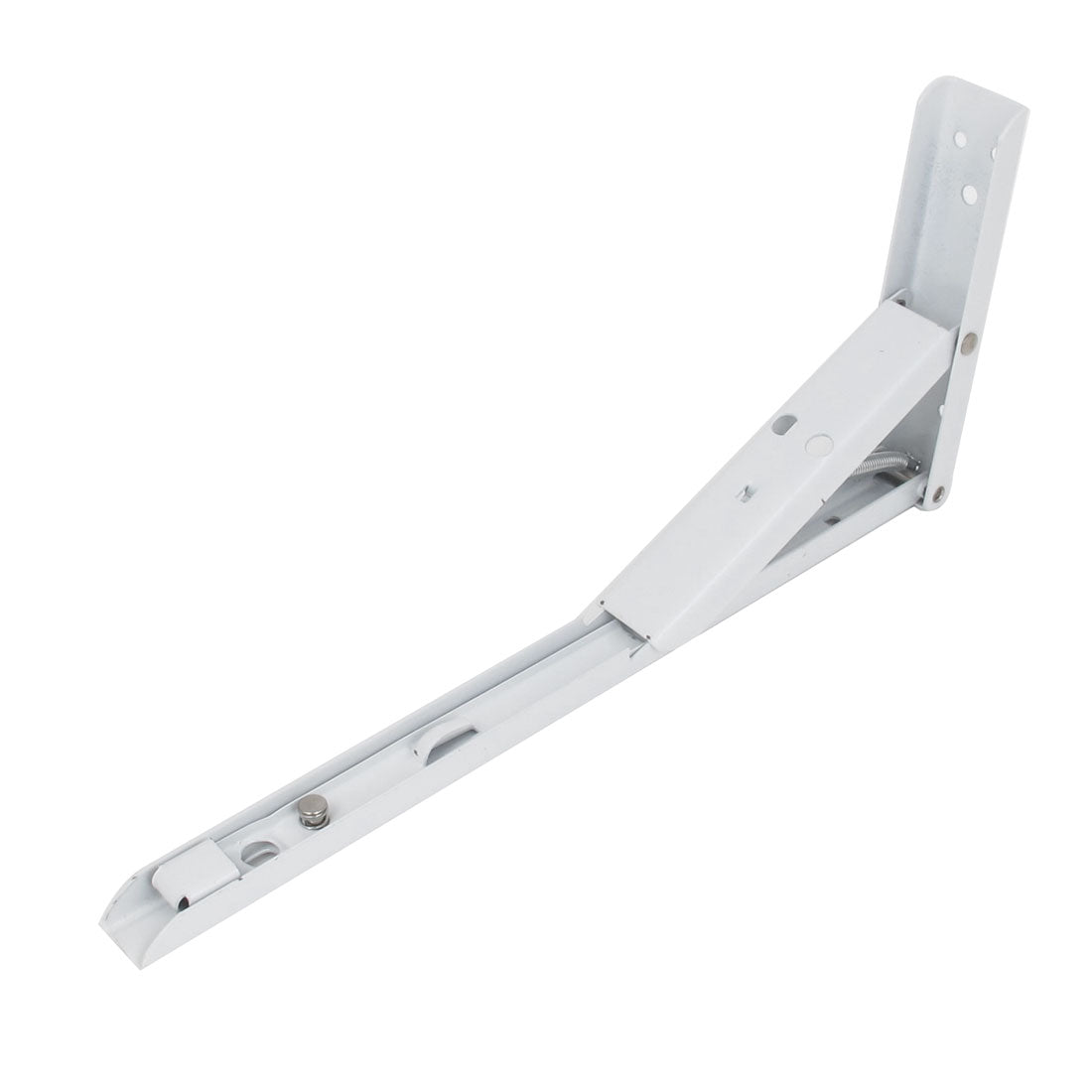 uxcell Uxcell 12" x 5" L Shaped Metal Right Angle Folding Table Shelf Bracket White