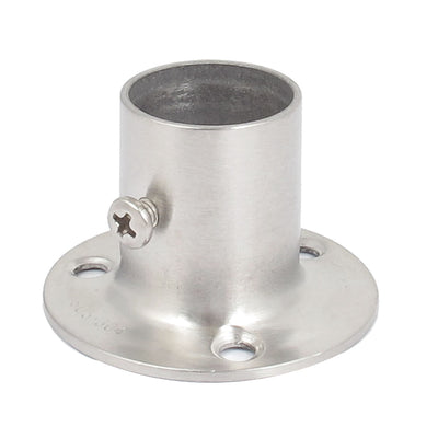 Harfington Uxcell Wardrobe Hanging Rail Rod End Flange Support Bracket Socket for 19mm Dia Pipe