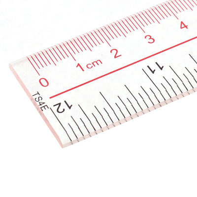 Harfington Studying Drawing Straight Ruler Measuring Tool 30cm Range Clear