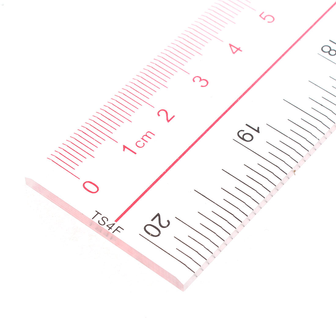 uxcell Uxcell Clear Plastic Inch Metric 50cm Measure Range Straight Ruler Measuring Tool