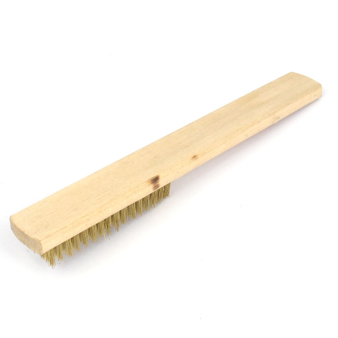 uxcell Uxcell Wooden Handle 6 Row Brass Wire Cleaning Polishing Scratch Brush 21cm Long