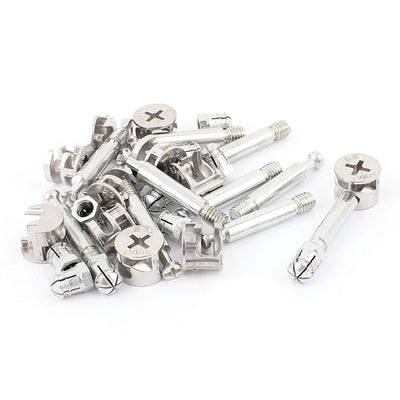 Harfington Uxcell Knock Down Furniture Cam Lock Fitting Dowel Assembly 11 Sets