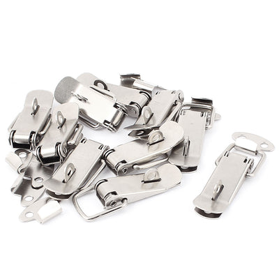 Harfington Uxcell Case Box Metal Spring Loaded Toggle Latch Catch Clamp Clip 10pcs