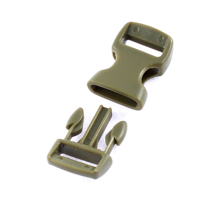 Harfington Uxcell Plastic Quick Side Release Buckles Army Green 29 x 15 x 7mm 10Pcs