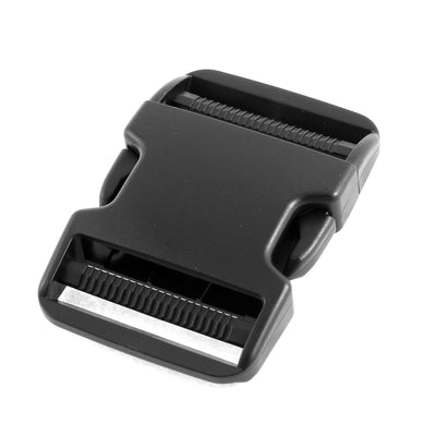 uxcell Uxcell Plastic Clasp Side Release Buckle Black 2 Inches Webbing Strap