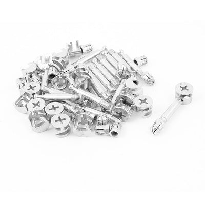 Harfington Uxcell Knock Down Furniture Cam Lock Fitting Dowel Assembly 20 Sets