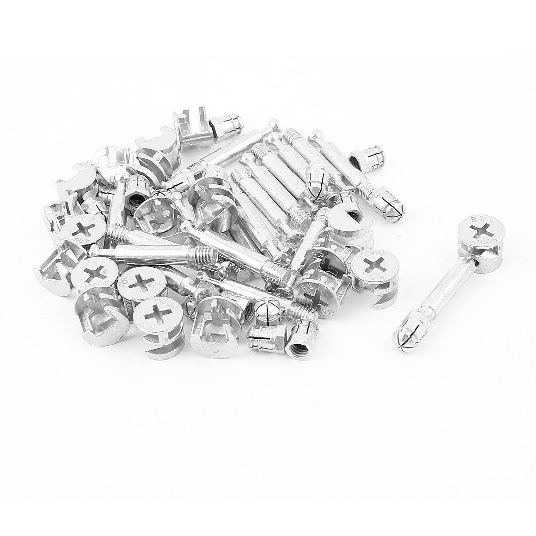 uxcell Uxcell Knock Down Furniture Cam Lock Fitting Dowel Assembly 20 Sets