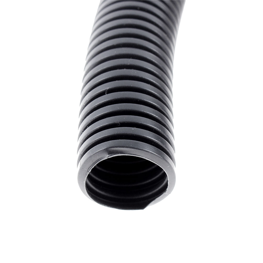 uxcell Uxcell 4.95 M 23 x 28.5 mm Plastic Corrugated Conduit Tube for Garden,Office Black