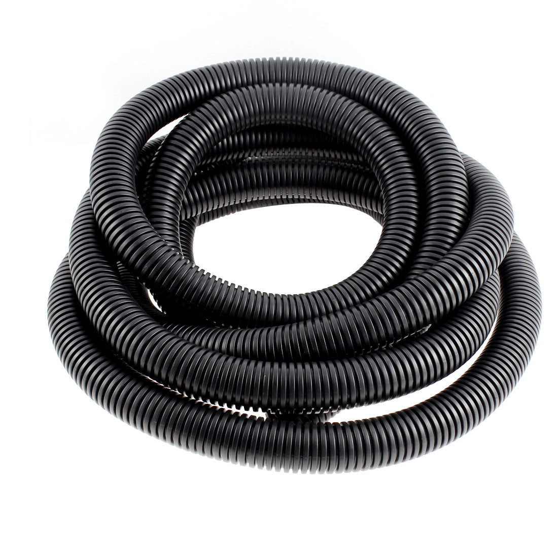 uxcell Uxcell 4.95 M 23 x 28.5 mm Plastic Corrugated Conduit Tube for Garden,Office Black