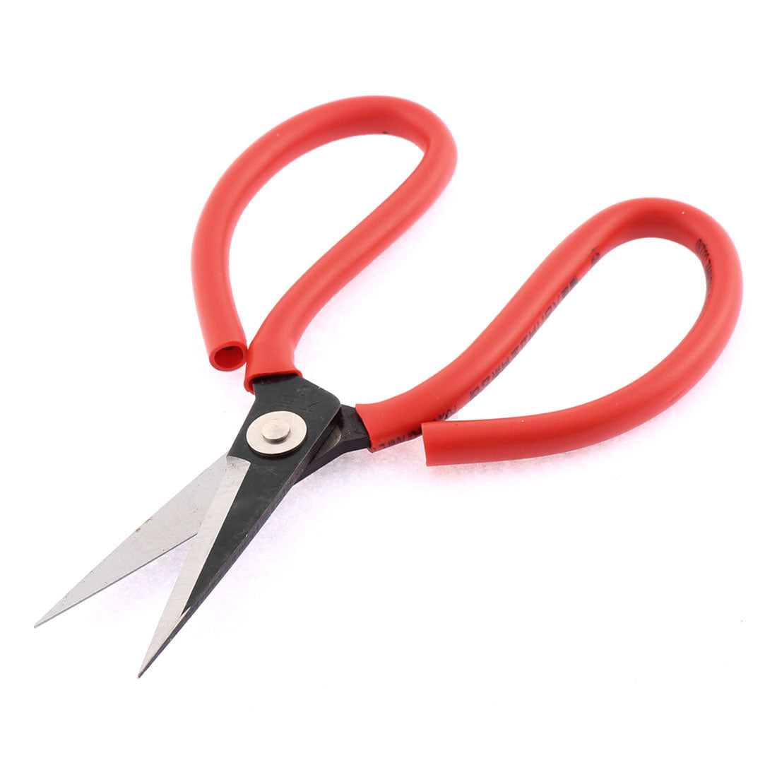 uxcell Uxcell Home Red Rubber Coated Handle Metal Cutter Scissors 6.5 Inches Long