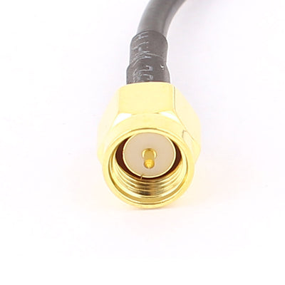 Harfington Uxcell SMA-J Male to SMA-J Male RG174 Coaxial Cable Pigtail 15cm