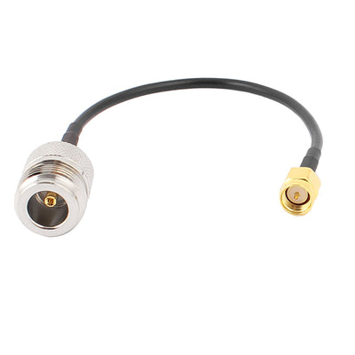 Harfington Uxcell SMA-J Male to N-K Female RG174 Coaxial Cable Pigtail 15cm