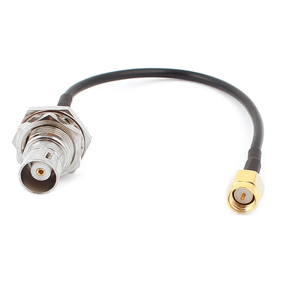 Harfington Uxcell SMA  Female to BNC-KY Male RG174 Coaxial Cable Pigtail 15cm
