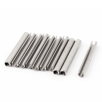 Harfington Uxcell 10pcs M3 x 25mm 304 Stainless Steel Open Spring Split Dowel Tension Roll Cotter Pin