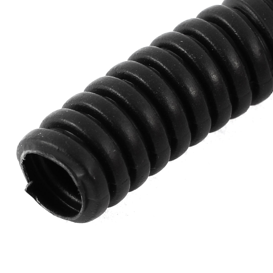 uxcell Uxcell 3.3 M 8 x 10 mm Plastic Flexible Corrugated Conduit Tube for Garden,Office Black
