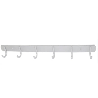 Harfington Uxcell Bedroom Kitchen Aluminum 6 Hooks Wall Mounted Hanger Towel Clothes Hanging Rack