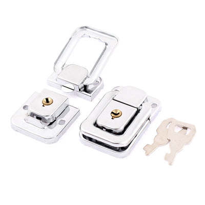 Harfington Uxcell Chest Boxes Suitcase Metal Clasp Lock Toggle Latch 2Pcs