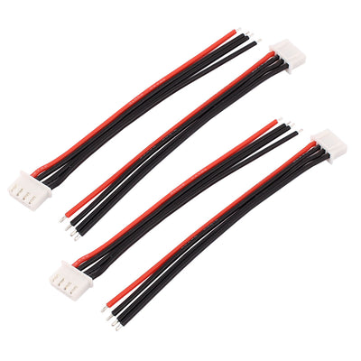 Harfington Uxcell 4Pcs 3V 3S LiPo Battery Balance Charger Cable Lead Wire Connector 100mm