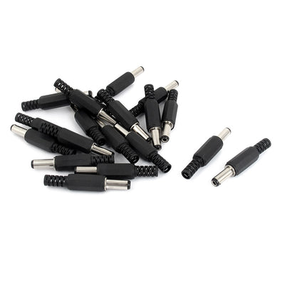 Harfington Uxcell 5.5mm x 2.5mm DC Power Male Socket Adapter Connector 19pcs