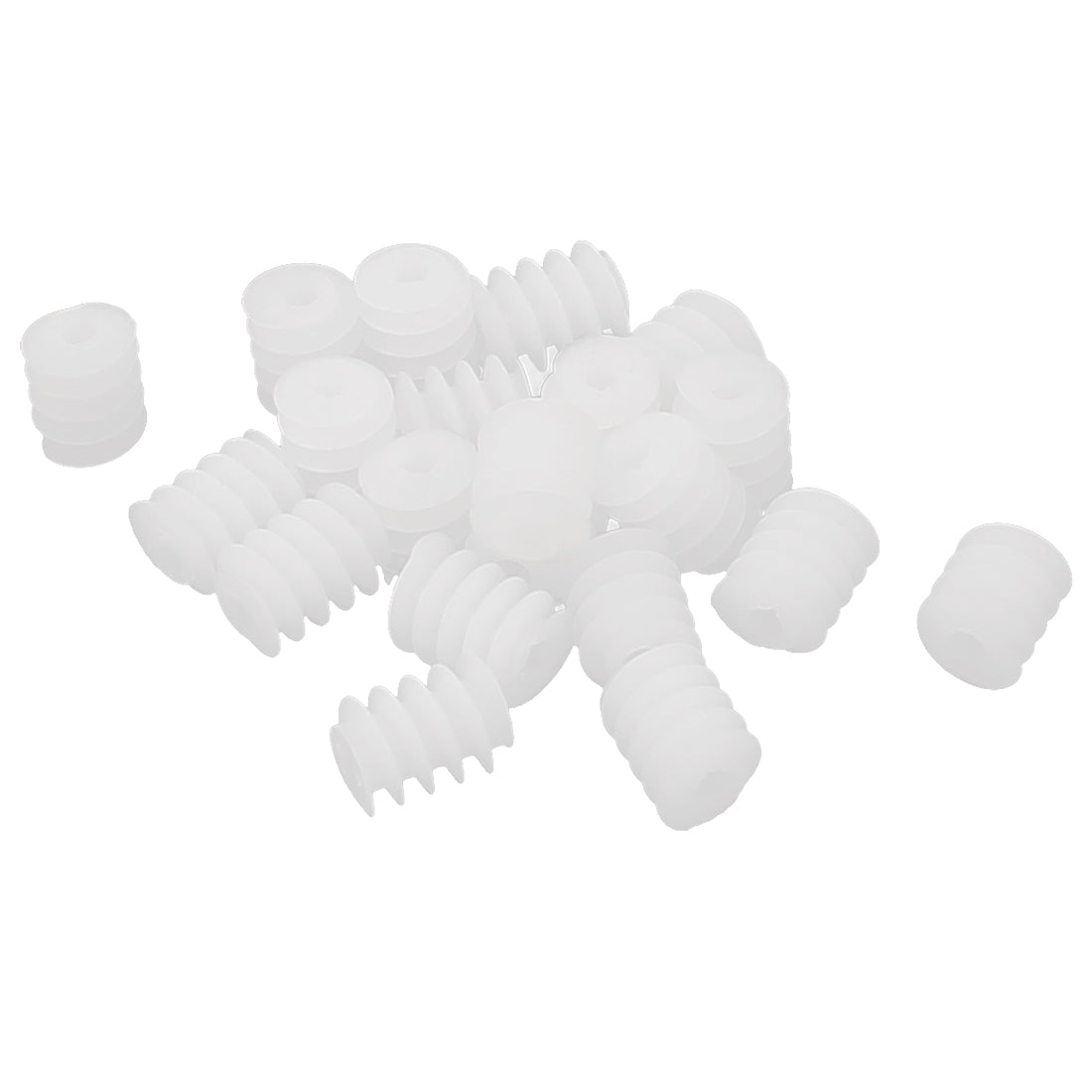 uxcell Uxcell 20 Pcs 2mm Hole 6mmx8mm Plastic Worm Gear for DIY Motor Reduction Box
