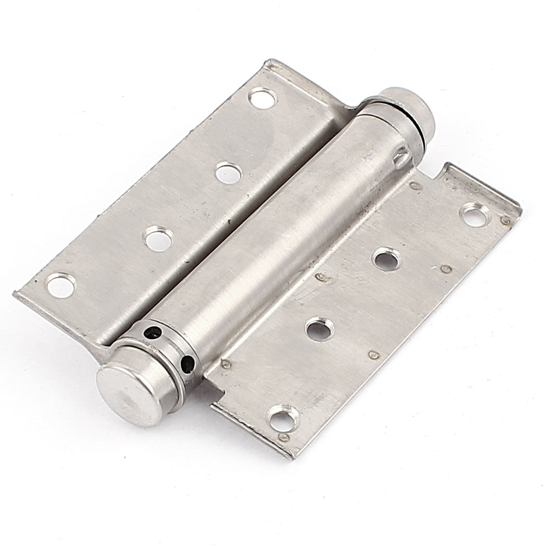 uxcell Uxcell 100mm Length Stainless Steel Square Corner Single Action Spring Door Hinge 2Pcs