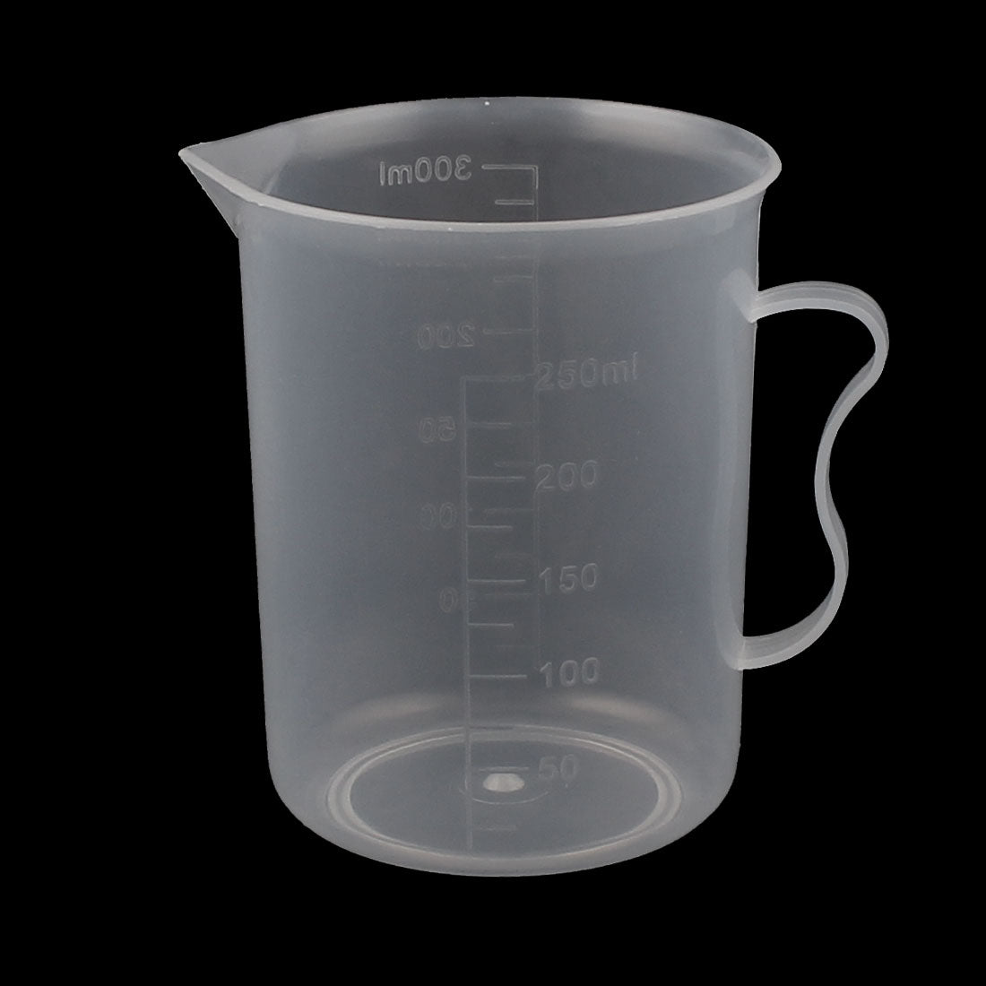 uxcell Uxcell 250ml Clear Plastic Measuring Cup With Handle Beaker Laboratory Set 3 Pcs