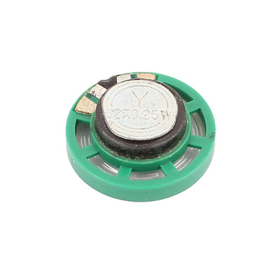 Harfington Uxcell Plastic Shell 27mm 32 Ohm 0.25W External Magnet Speaker Horn Loudspeaker Green
