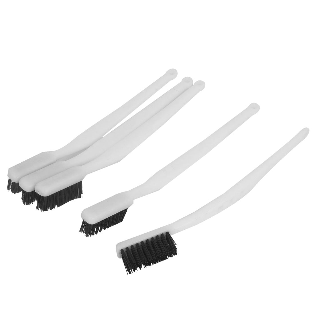 uxcell Uxcell Plastic Handle Nylon Wire Cleaning Brush 5pcs