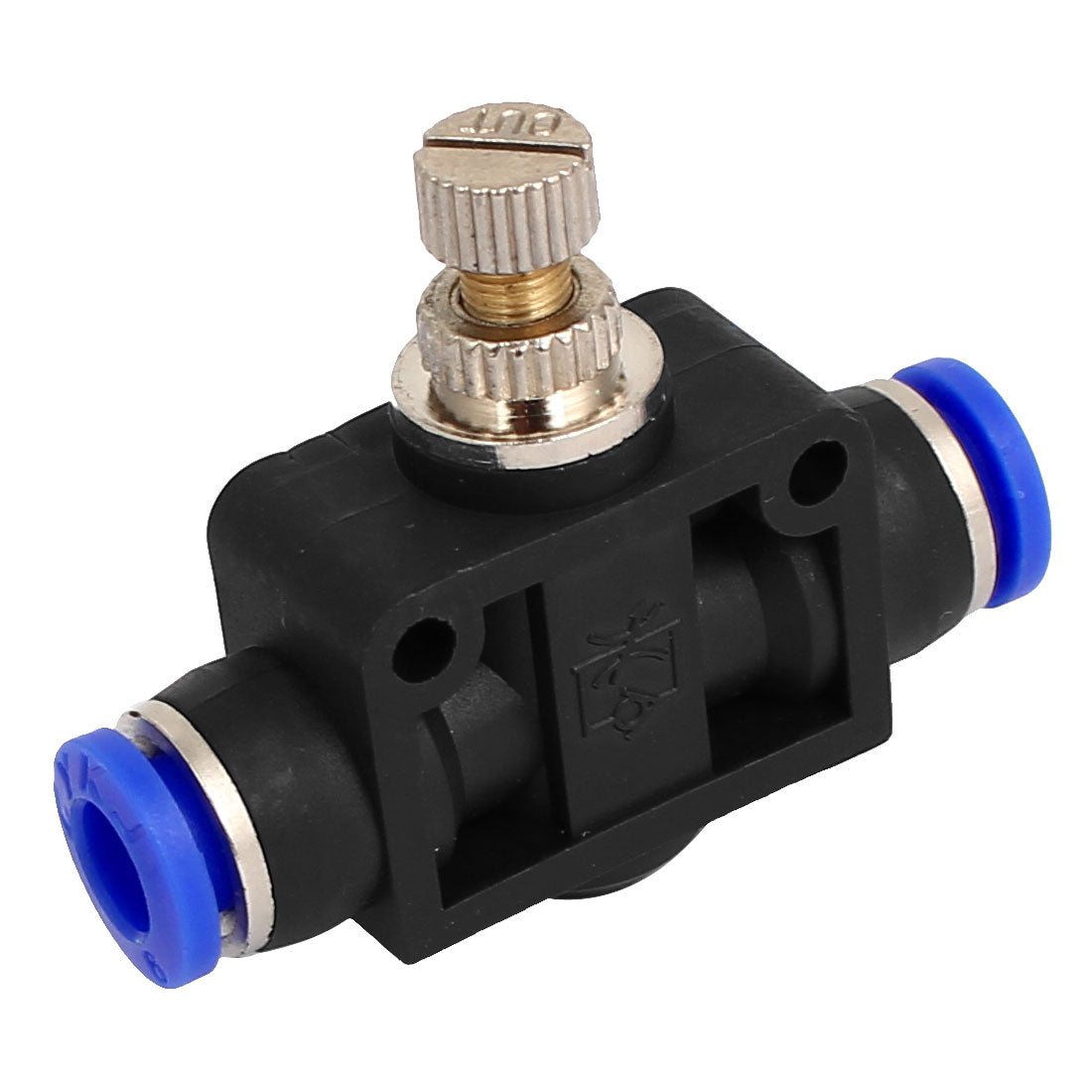 uxcell Uxcell Air Hose Pneumatic Flow Speed Control Valve 6mm to 6mm Push in Quick Fitting