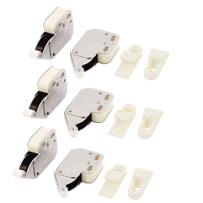 Harfington Uxcell 6 Pcs Press Spring Open Door Catch Tip Touch Push Latch for Kitchen Cabinet