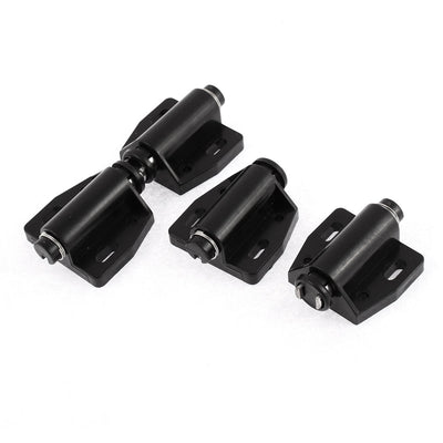 Harfington Uxcell Kitchen Cupboard Cabinet Door Drawer Magnetic Push Open Catch Latch Black 4Pcs