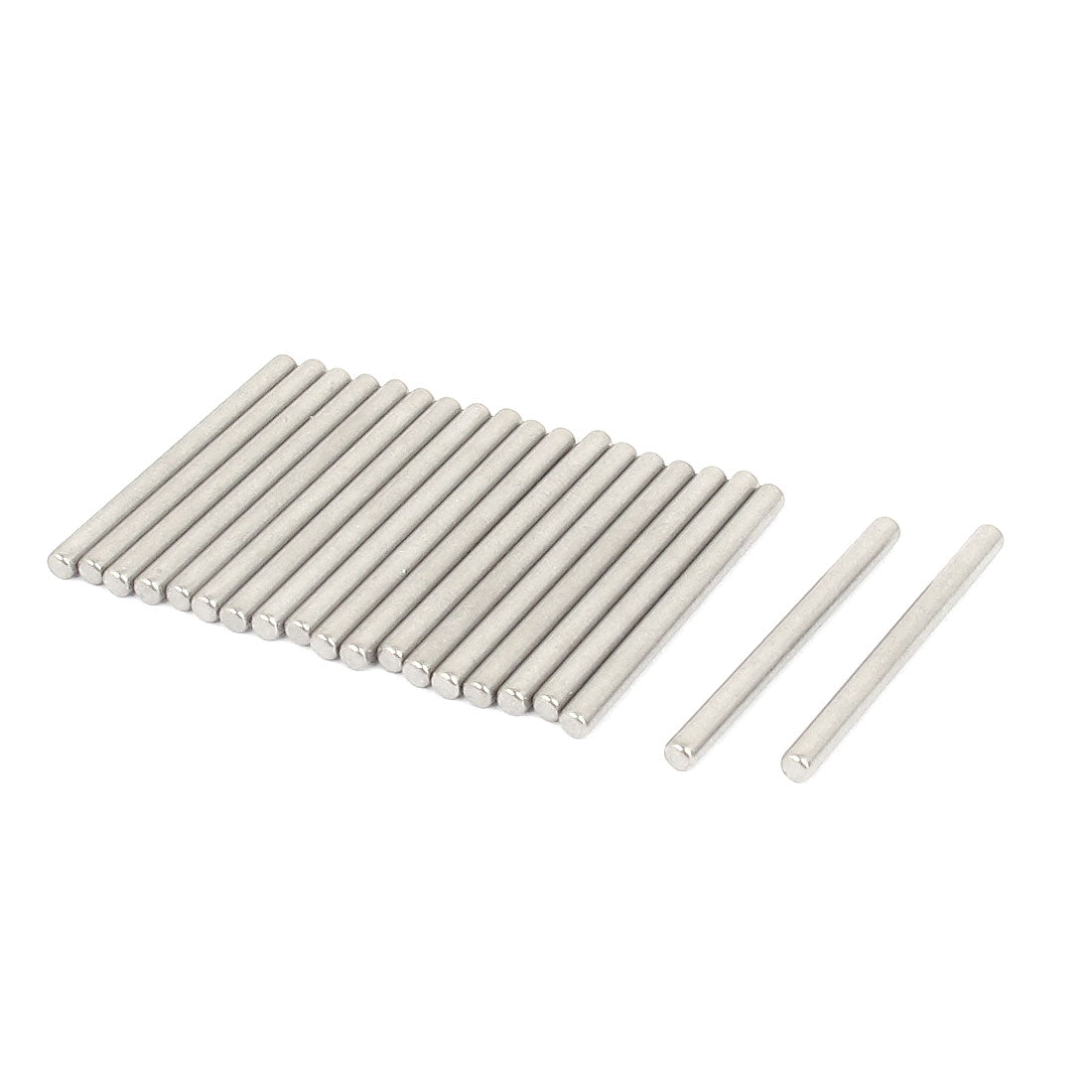 uxcell Uxcell 2.5mm x 30mm 304 Stainless Steel Dowel Pins Fasten Elements Silver Tone 20pcs