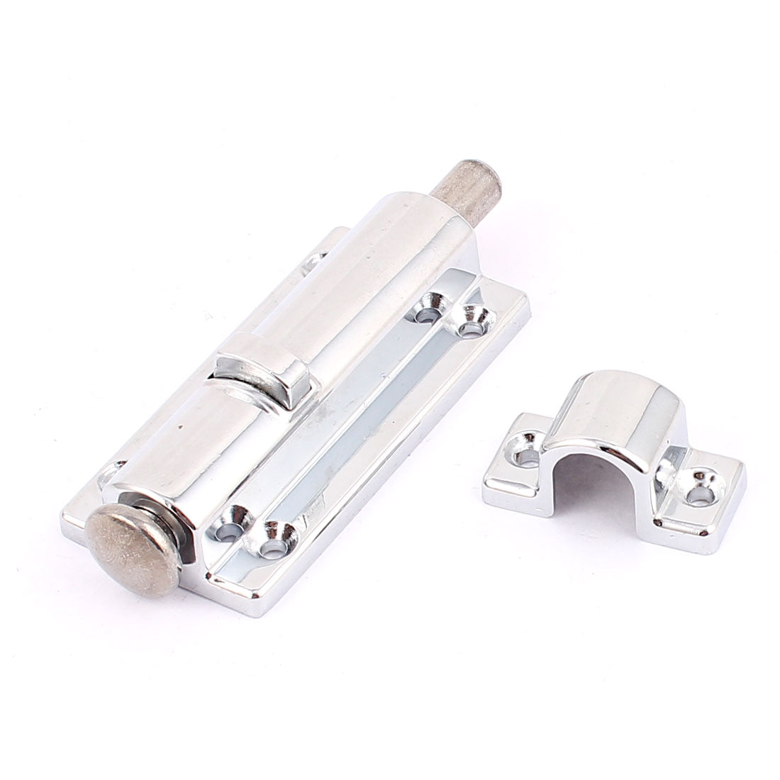 uxcell Uxcell Home Safety Silver Tone Door Slide Catch Lock Barrel Bolt Latch Hardware