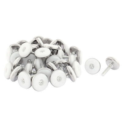 Harfington Uxcell Furniture Cabinet Glide Leveling Foot M6 x 25mm Threaded Screw On Type 40 Pcs
