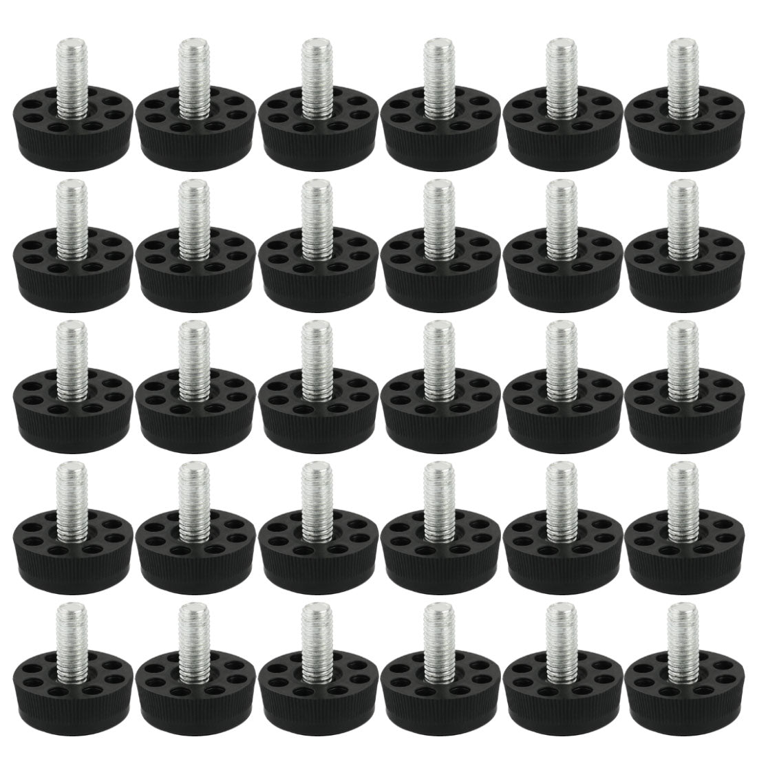 uxcell Uxcell Furniture Screw On Type Glide Leveling Foot M8x20mm Thread 30PCS