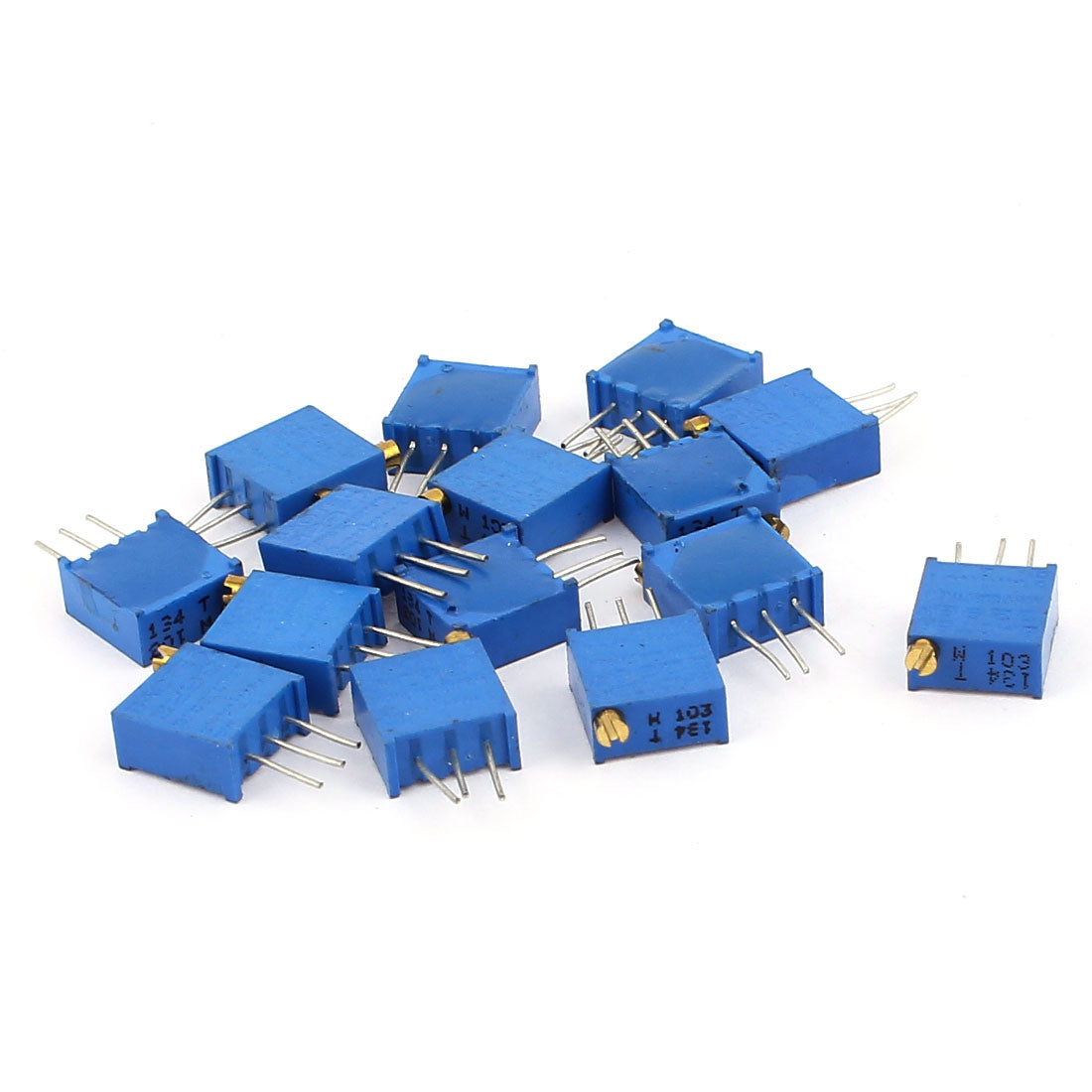 uxcell Uxcell 15 Pcs 3296W 10K ohm Multiturn Potentiometer Pot Variable Resistor