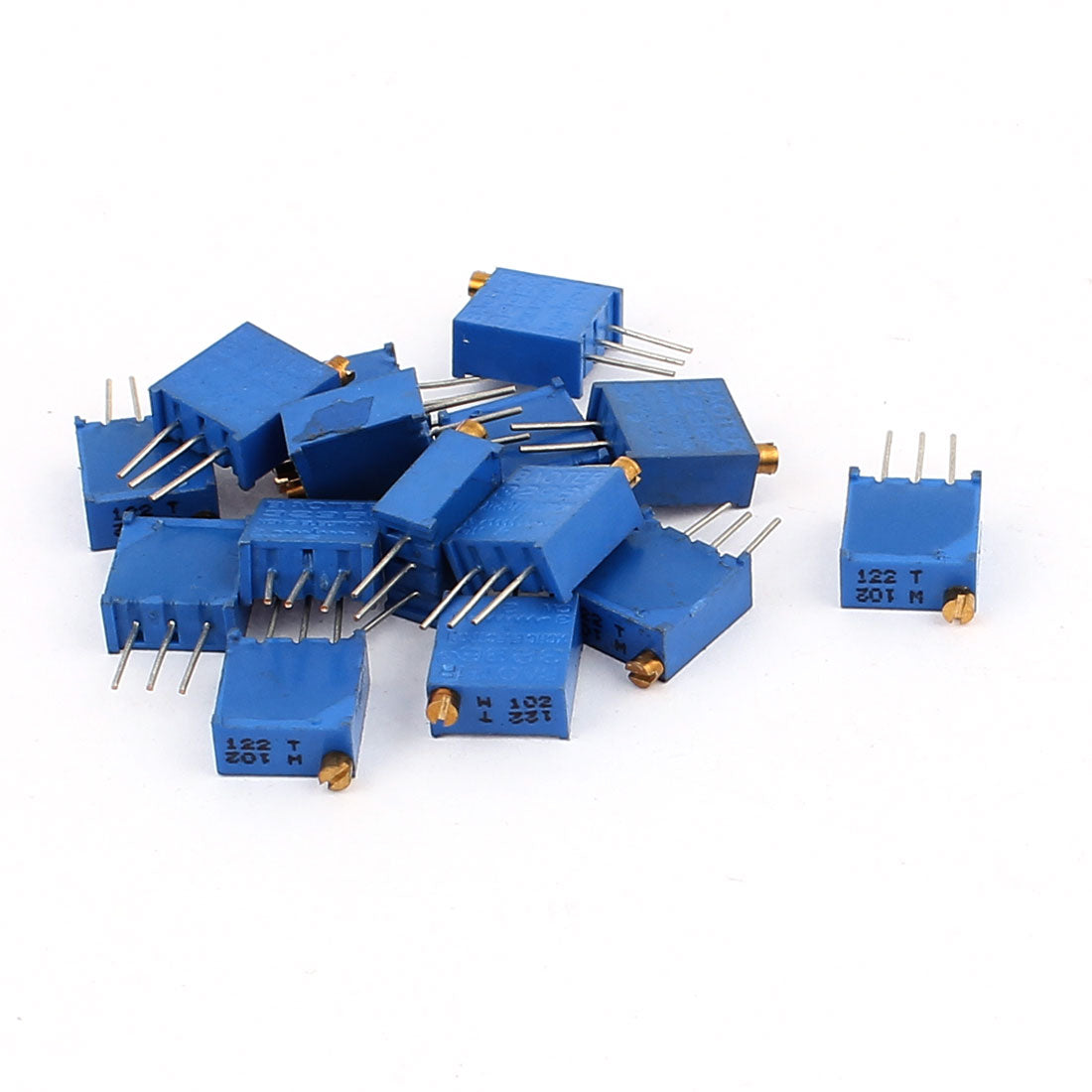 uxcell Uxcell 15 Pcs 3296W 1K ohm Multiturn Potentiometer Pot Variable Resistor