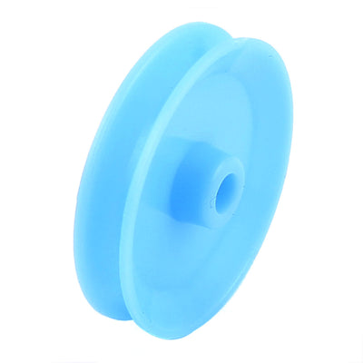 Harfington Uxcell 5 Pcs Plastic 29mm Diameter 5.8mm Thickness DIY Gear Band Pulley Blue
