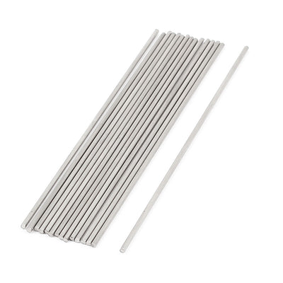 Harfington Uxcell RC Airplane Car Part Stainless Steel Round Rods 1.5mm x 100mm 15 Pcs