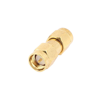 Harfington Uxcell Double End SMA Male Straight Adapter RF Coaxial Cable Connector