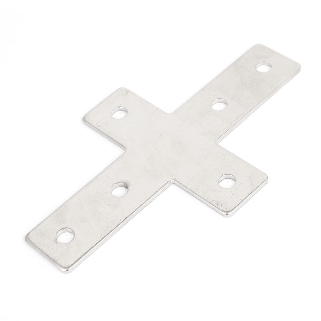 uxcell Uxcell 145mmx85mm Cross Shaped Metal Flat Plate Corner Brace Angle Bracket Support Holder